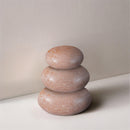  Meridian Pumpkin Pink Marble 3 pc Decorative Object IMAGE 2