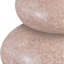  Color_Pink -- Pumpkin Pink Marble 3 pc Decorative Object IMAGE 3