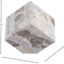  Color_Beige -- Meridian Block Decorative Cube IMAGE 5