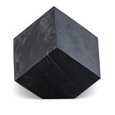  Color_Black -- Block Black Marble Decorative Cube IMAGE 1