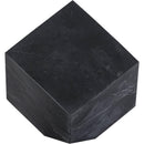  Color_Black -- Block Black Marble Decorative Cube IMAGE 3