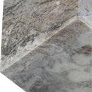  Color_Brown -- Block Brown Marble Decorative Cube IMAGE 4
