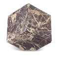  Color_Cherry -- Block Cherry Marble Decorative Cube IMAGE 1