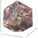  Color_Cherry -- Block Cherry Marble Decorative Cube IMAGE 5