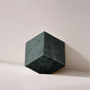 Color_Green -- Block Green Marble Decorative Cube IMAGE 2