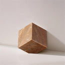  Color_Pink -- Block Pink Marble Decorative Cube IMAGE 2