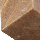  Color_Pink -- Block Pink Marble Decorative Cube IMAGE 4