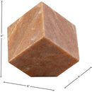  Color_Pink -- Block Pink Marble Decorative Cube IMAGE 5