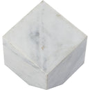  Color_White -- Block White Marble Decorative Cube IMAGE 3