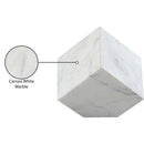  Color_White -- Block White Marble Decorative Cube IMAGE 6