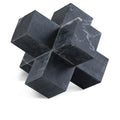  Color_Black -- Jack Black Marble Decorative Jack Object IMAGE 1