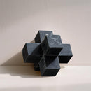  Color_Black -- Jack Black Marble Decorative Jack Object IMAGE 2