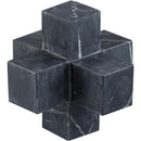  Color_Black -- Jack Black Marble Decorative Jack Object IMAGE 3