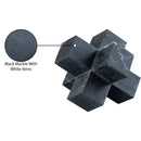  Color_Black -- Jack Black Marble Decorative Jack Object IMAGE 6
