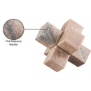  Meridian Jack Pink Marble Decorative Jack Object IMAGE 6