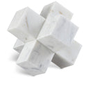  Color_White -- Jack White Marble Decorative Jack Object IMAGE 1
