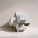  Meridian Jack White Marble Decorative Jack Object IMAGE 2