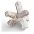  Meridian Stix Beige Marble Decorative Object IMAGE 1