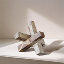  Meridian Stix Beige Marble Decorative Object IMAGE 2