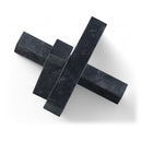  Meridian Stix Black Marble Decorative Object IMAGE 1