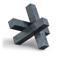  Color_Green -- Stix Green Marble Decorative Object IMAGE 1