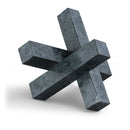  Color_Green -- Stix Green Marble Decorative Object IMAGE 1
