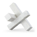  Color_White -- Stix White Marble Decorative Object IMAGE 1