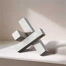  Color_White -- Stix White Marble Decorative Object IMAGE 2