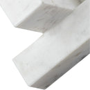  Color_White -- Stix White Marble Decorative Object IMAGE 4