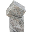  Color_Brown -- Quad Brown Marble Decorative Cube IMAGE 3