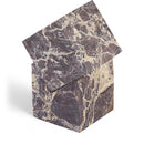  Color_Cherry -- Quad Cherry Marble Decorative Cube IMAGE 1