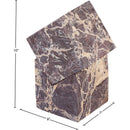  Color_Cherry -- Quad Cherry Marble Decorative Cube IMAGE 5
