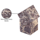  Color_Cherry -- Quad Cherry Marble Decorative Cube IMAGE 6