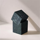  Color_Green -- Quad Green Marble Decorative Cube IMAGE 2