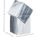  Meridian Quad Panda Marble Decorative Cube IMAGE 5