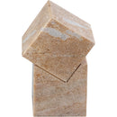  Color_Pink -- Quad Pink Marble Decorative Cube IMAGE 3