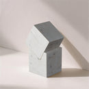  Meridian Quad White Marble Decorative Cube IMAGE 2
