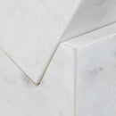  Color_White -- Quad White Marble Decorative Cube IMAGE 4