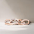  Meridian Lynx Pink Marble Decorative Chain Links IMAGE 2