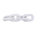  Color_White -- Lynx White Marble Decorative Chain Links IMAGE 1