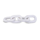  Color_White -- Lynx White Marble Decorative Chain Links IMAGE 1