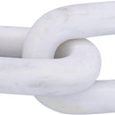  Color_White -- Lynx White Marble Decorative Chain Links IMAGE 4