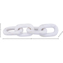  Color_White -- Lynx White Marble Decorative Chain Links IMAGE 5