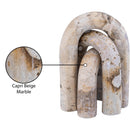  Meridian Arco Beige Marble 3 pc Decorative Object IMAGE 6