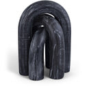  Color_Black -- Arco Black Marble 3 pc Decorative Object IMAGE 1