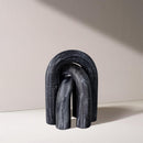  Color_Black -- Arco Black Marble 3 pc Decorative Object IMAGE 2