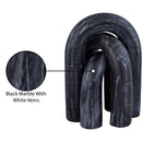  Meridian Arco Black Marble 3 pc Decorative Object IMAGE 6