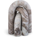  Color_Brown -- Arco Brown Marble 3 pc Decorative Object IMAGE 1