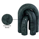  Color_Green -- Arco Green Marble 3 pc Decorative Object IMAGE 6