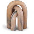  Color_Pink -- Arco Pink Marble 3 pc Decorative Object IMAGE 1